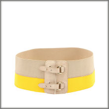 TRENDY FASHION WIDE CINCH ELASTIC WAIST LEATHER BELT